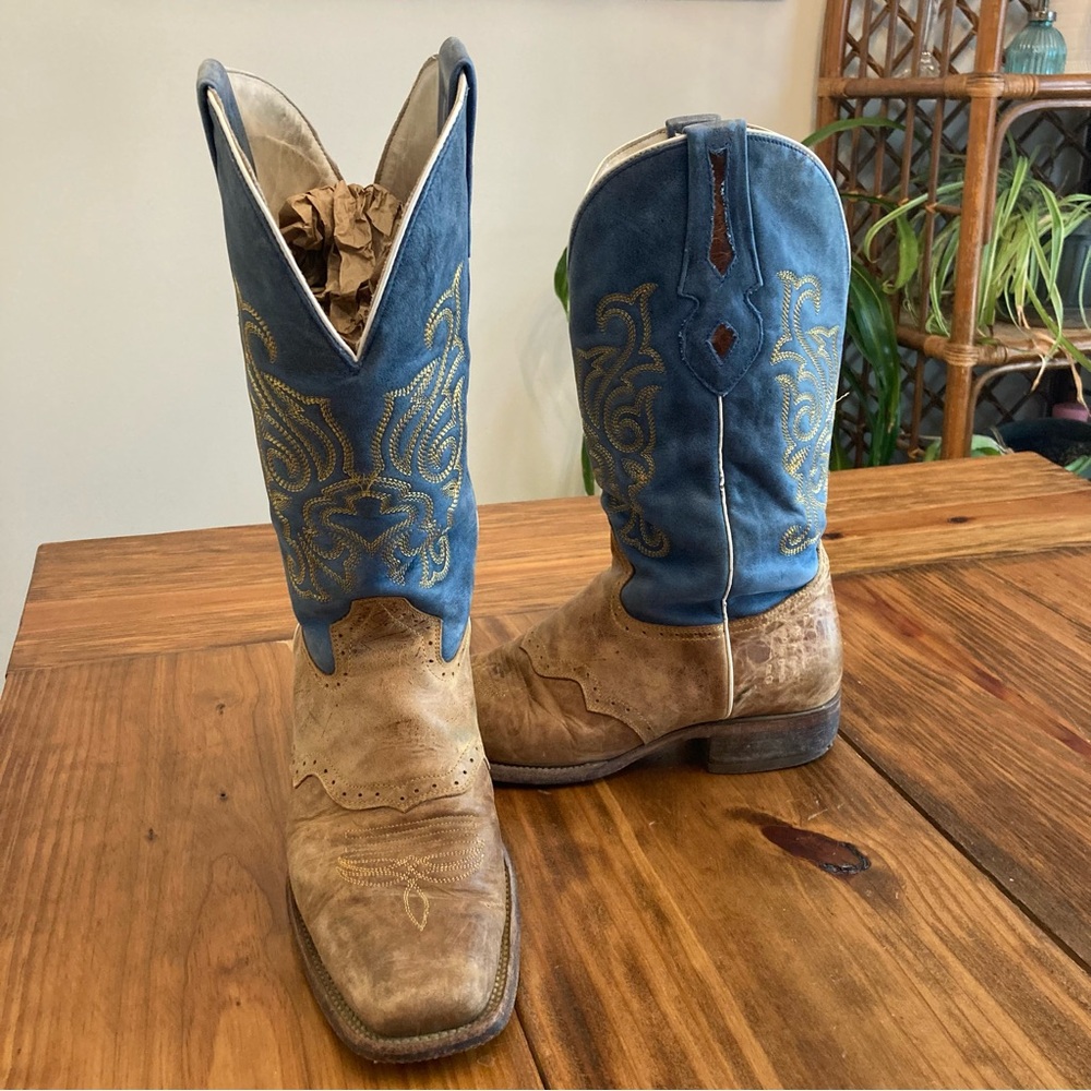 JB Dillon Windmark JBR2004 Mens 11 EE (Wide) Square Toe Leather Cowboy Boots